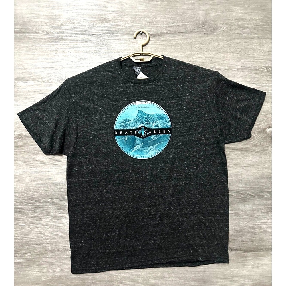 NWT Death Valley Crew Neck Dk Gray T Shirt Size XXL